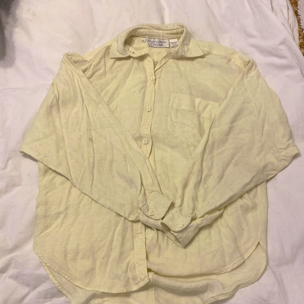Vintage Matthew Lombardi Chinoise Button Down Blouse